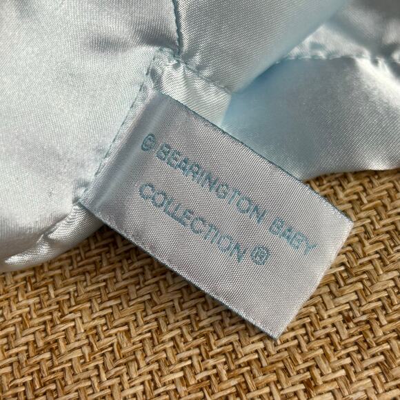 Berrington Baby Blue Bear Security Blanket Lovey Satin Trim - Picture 3 of 7